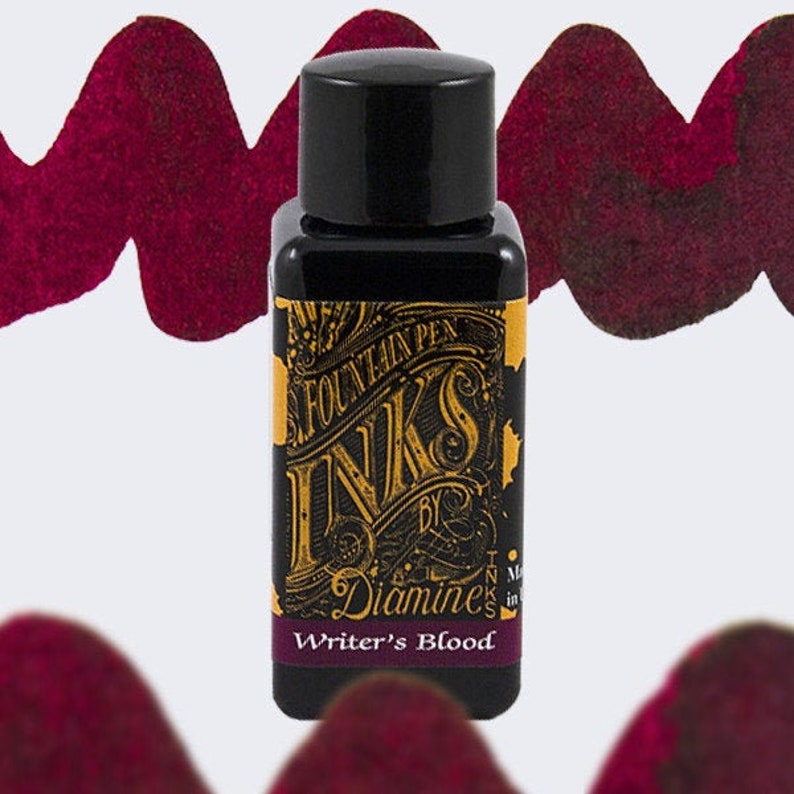 NEW Diamine Fountain Pen Ink Writer's Blood 30 Ml Etsy