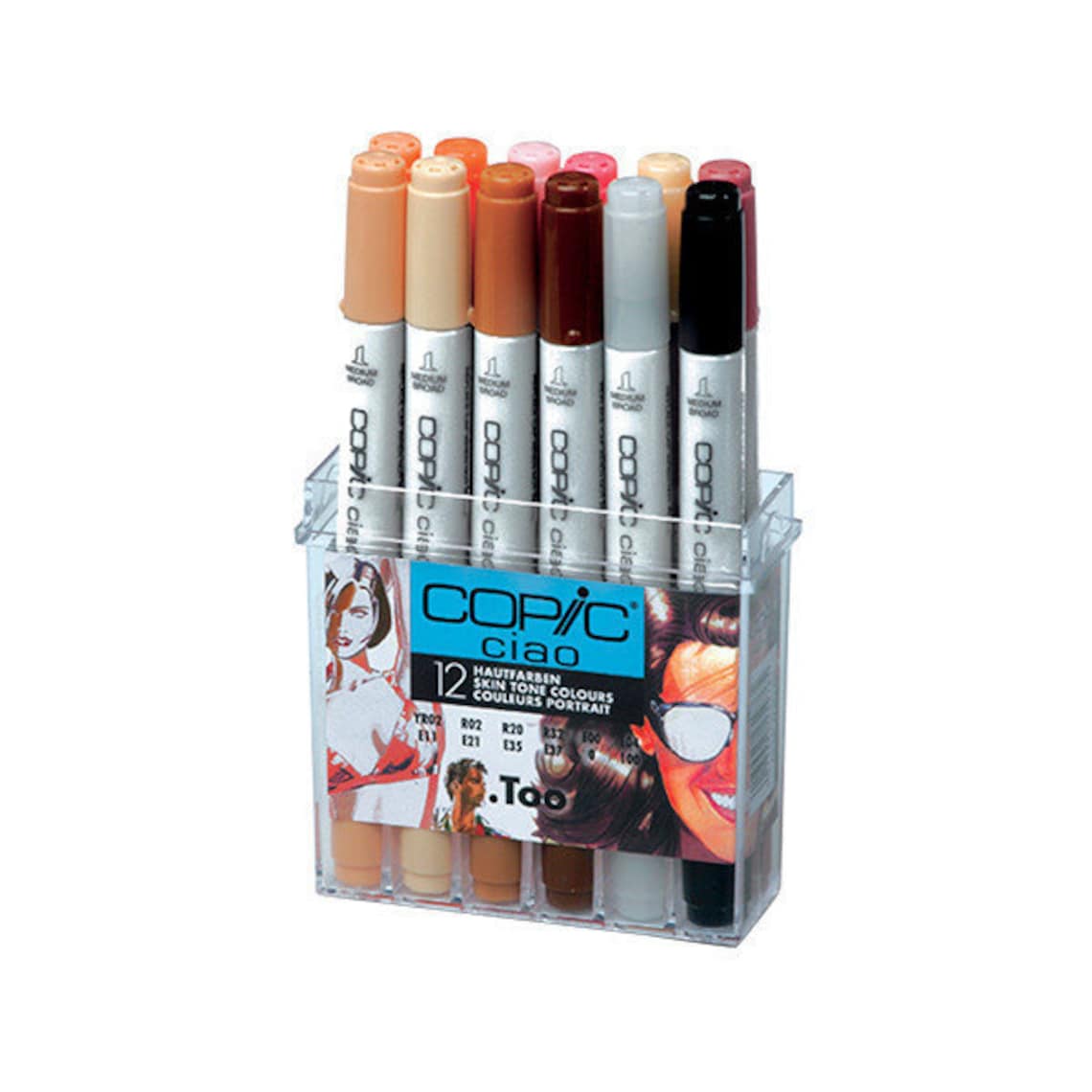Copic Ciao Markers Skin Tones Set of 12 Art Marker BRAND NEW Etsy