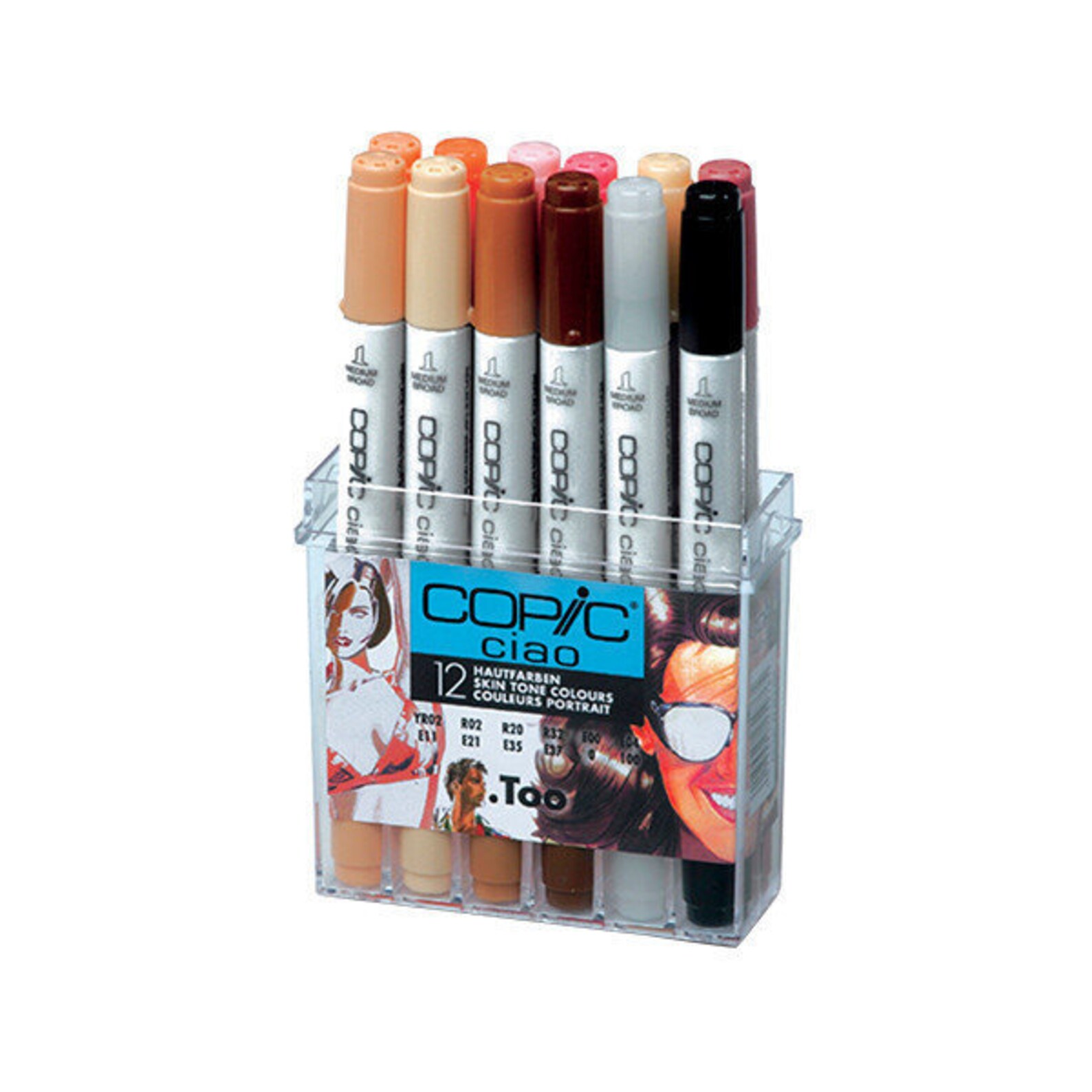 Copic Ciao Markers Skin Tones Set of 12 Art Marker BRAND NEW Etsy