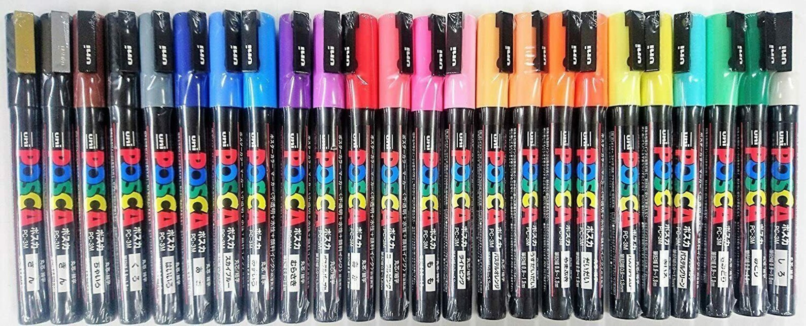 Uni Posca PC3M Set of 24 Markers Posca Paint Pens PC3M24C Etsy
