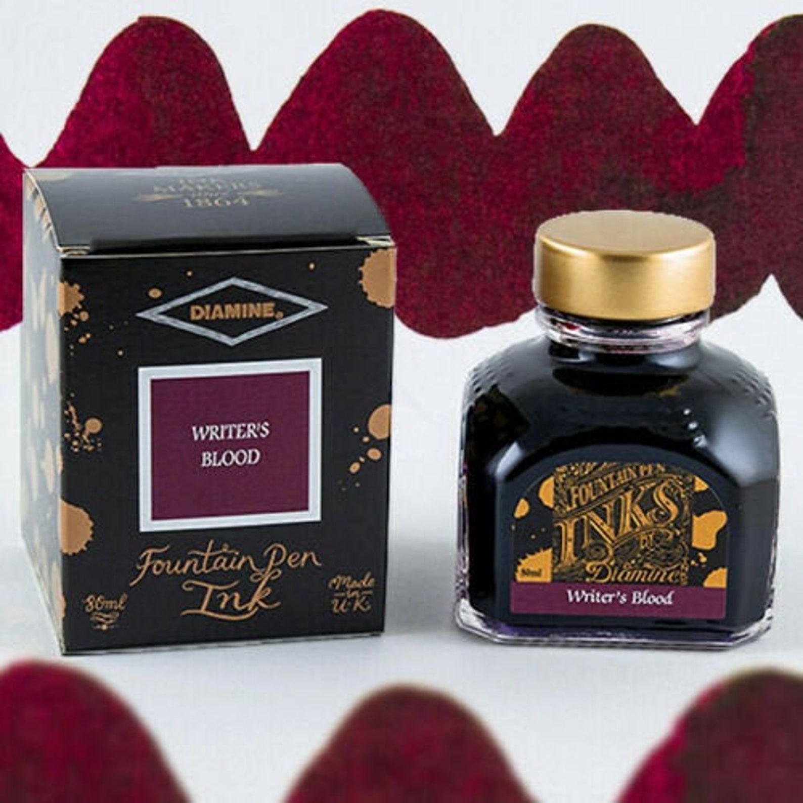 NEW Diamine Fountain Pen Ink Writer's Blood 80 mL Etsy