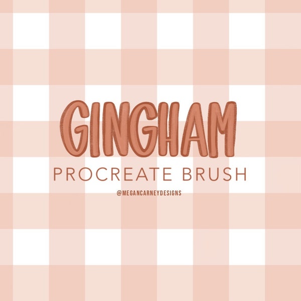 Gingham Procreate Textured Brush, Buffalo check Brush, Buffalo Check, Gingham Print, Gingham SVG, Farmhouse Design, Social media design