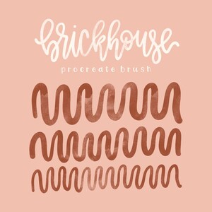 Brickhouse Procreate Brush, Procreate Tool, Tool for Digital Artists, Graphic Designers, Logo Tools, Procreate Brush and Palette