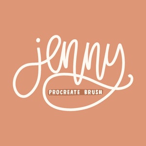 Jenny Procreate Brush, procreate brush for digital artists, procreate tool stamp, graphic design, social media designs, procreate user