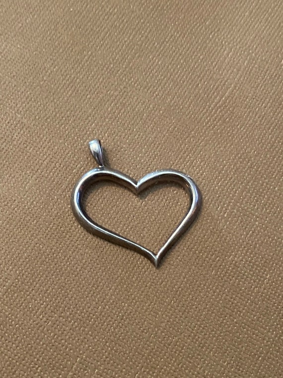 Modern Style Heart Sterling Silver Handmade Pendan