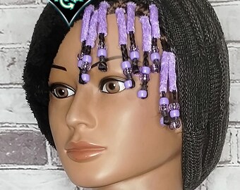Spinel AMARION Crown Forms™ - Mini Loc Structured Styling – Colorful Wraps – Small Loc beads – Boho Hippie Fairy Hair – Loc & Braid System