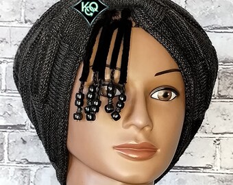 Obsidian AMARION Crown Forms™ — Whisper™ | Discreet Support for Braids, Locs & Twists | Structured Natural Hair System