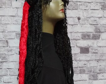 17" Maximum Nu'bien Tubes NTTs African American Royalty Queen King Braids, God and Goddess Locs, Twists Fabric Protective Hair Jewelry