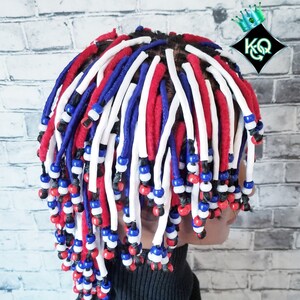 30-60 Removable Hair Wraps, Rasta Dreadloc Jewelry, Loc Twist Braid Beads, Hair Loc Charms, Beads for Dreadlocks and Braids, Dreadlock Wraps