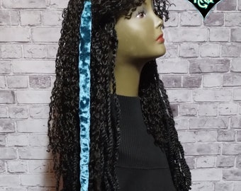 17" Ultra Nu'bien Tubes NTTs African American Royalty Queen King Braids, God and Goddess Locs, Twists Fabric Jewelry Protective Accessories