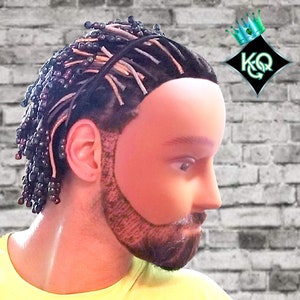 30 Removable Hair Wraps - Rasta Dreadloc Jewelry - Loc Twist Braid Beads – Hair Loc Charms, Beads for Dreadlocks and Braids, Dreadlock Wraps