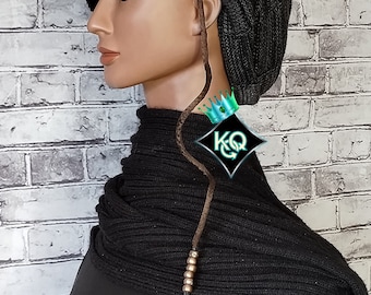 AMARION Crown Forms™ — Whisper™ Extended | Elongated Foundation for Braids, Locs & Twists | Precision Natural Hair Support | Smoky Agate