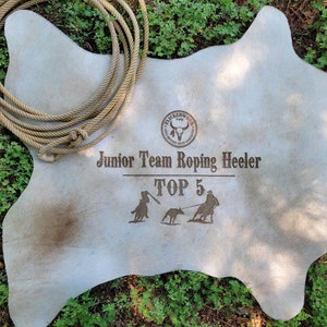 Calf hide Engraved with Brand/Name/Initials/Letter/Logo/Award Wall Decor Personalized