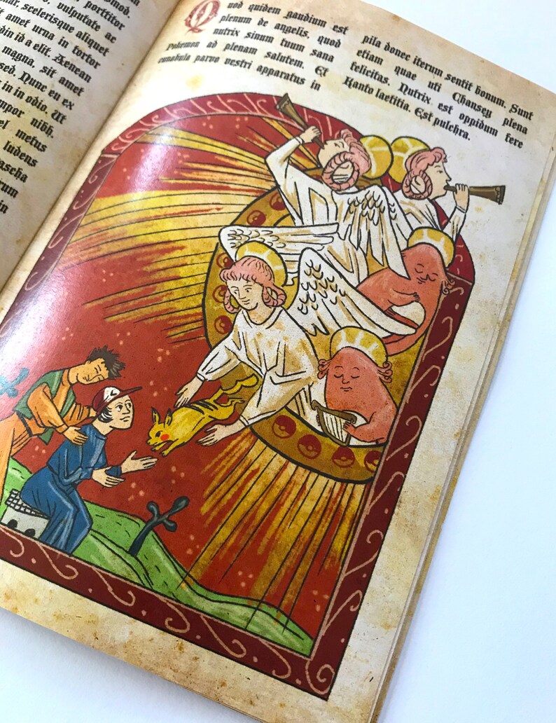 Pokemon Illuminated Manuscript Medieval Pokemon Book image 4