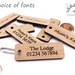 Personalised Keyring - Solid Oak Wood Key Fob • Custom Key Ring - Ideal Personalised Gift for him or her • Hotel Key Chain or Wooden Gift