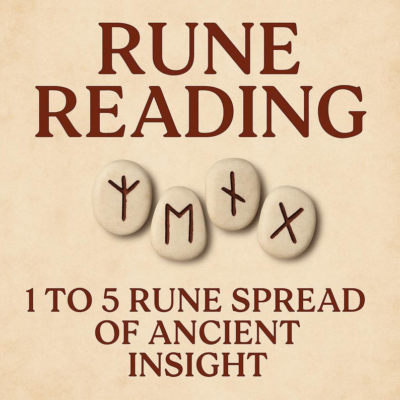 Rune Reading – 1 to 5 Rune Spread of Ancient Insight - Etsy