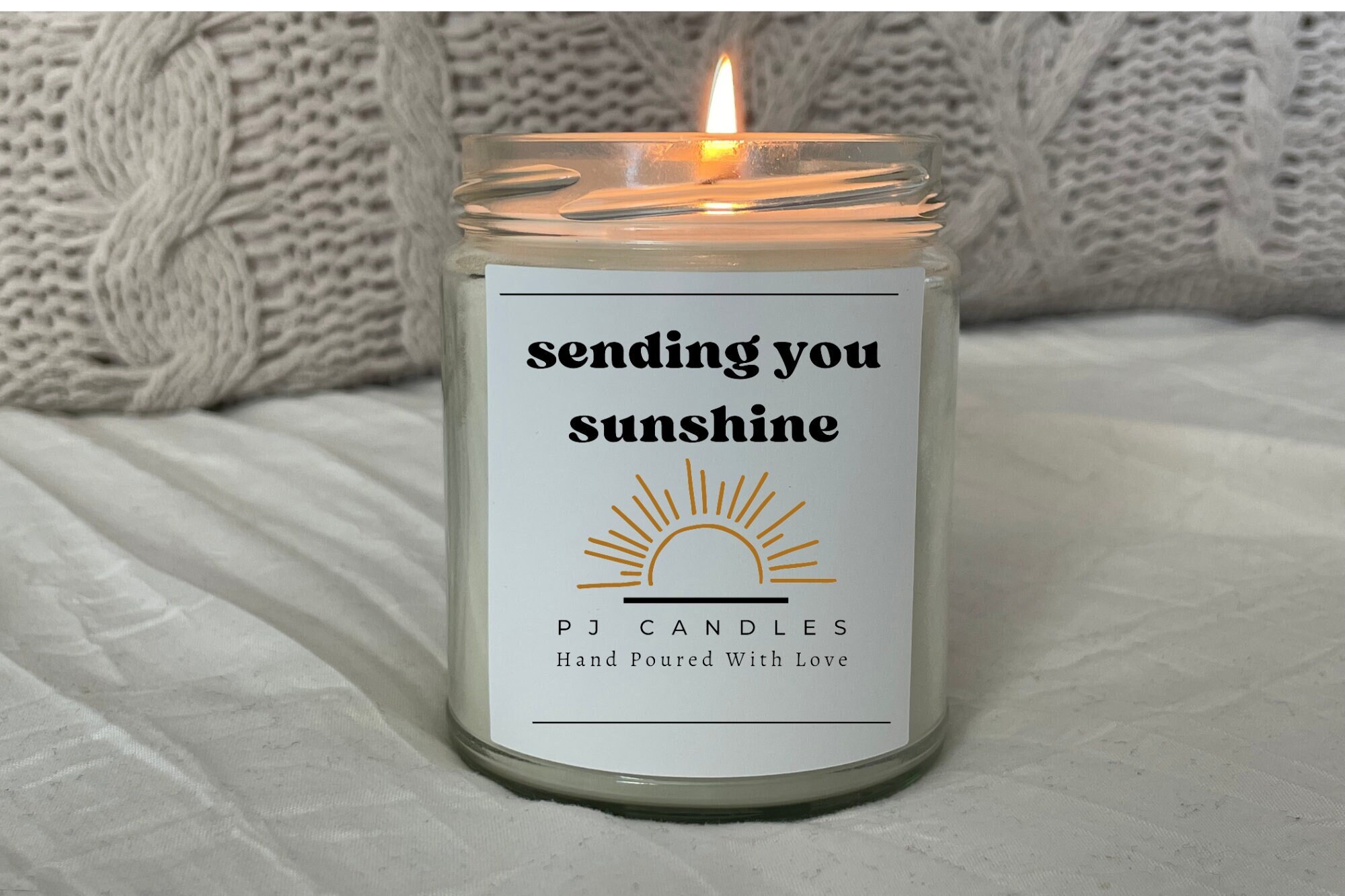 Sending You Sunshine - Handmade Soy Candle – Sand & Sea by Ashley