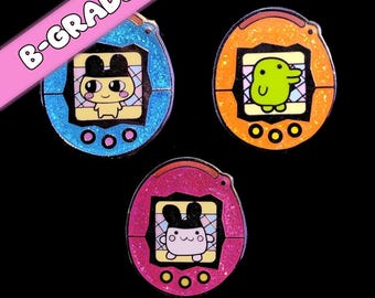 Tamagotchi Glitter Enamel Pins [B GRADE]