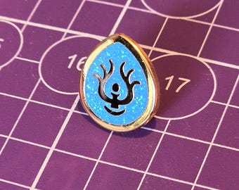 Aetherium Volucite Crystal Glitter Enamel Pin