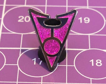 Irken Invader Glitter Enamel Pin