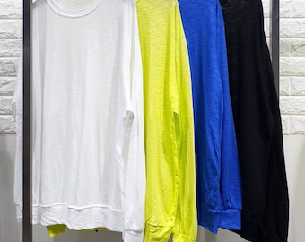 Summer Sheer Cotton Sweatshirts