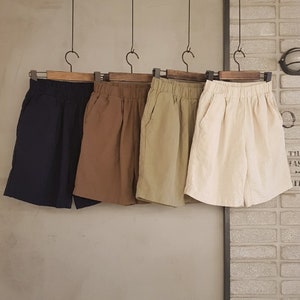 Women’s Organic 100% Linen Loose Fit Shorts  | Super Light N Cool | Mid-Thigh Length | One Size