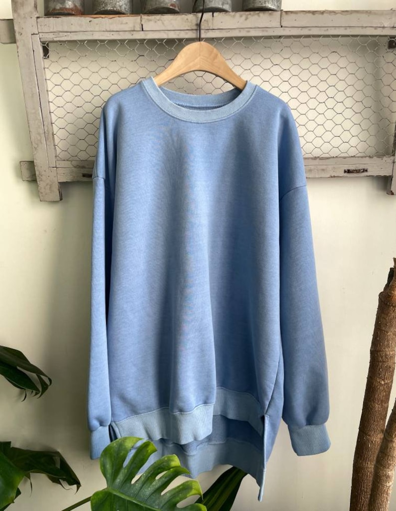 Women's Vintage Loose Fit Pigment 100% Cotton Sweatshirts - Etsy