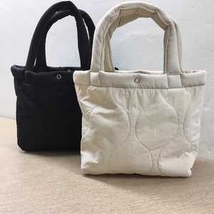 Handy Quilted Padding Sherpa inner-lining Tote Bag