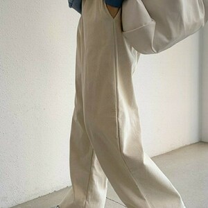Women's Corduroy Banding Waist High-rise and Straight Wide - Etsy