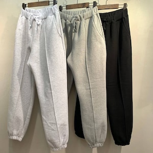 Women&#39;s Fleece Thick Cotton Jogger Sweatpants with relaxed fit