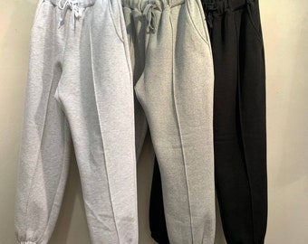 Women's Fleece Thick Cotton Jogger Sweatpants with relaxed fit