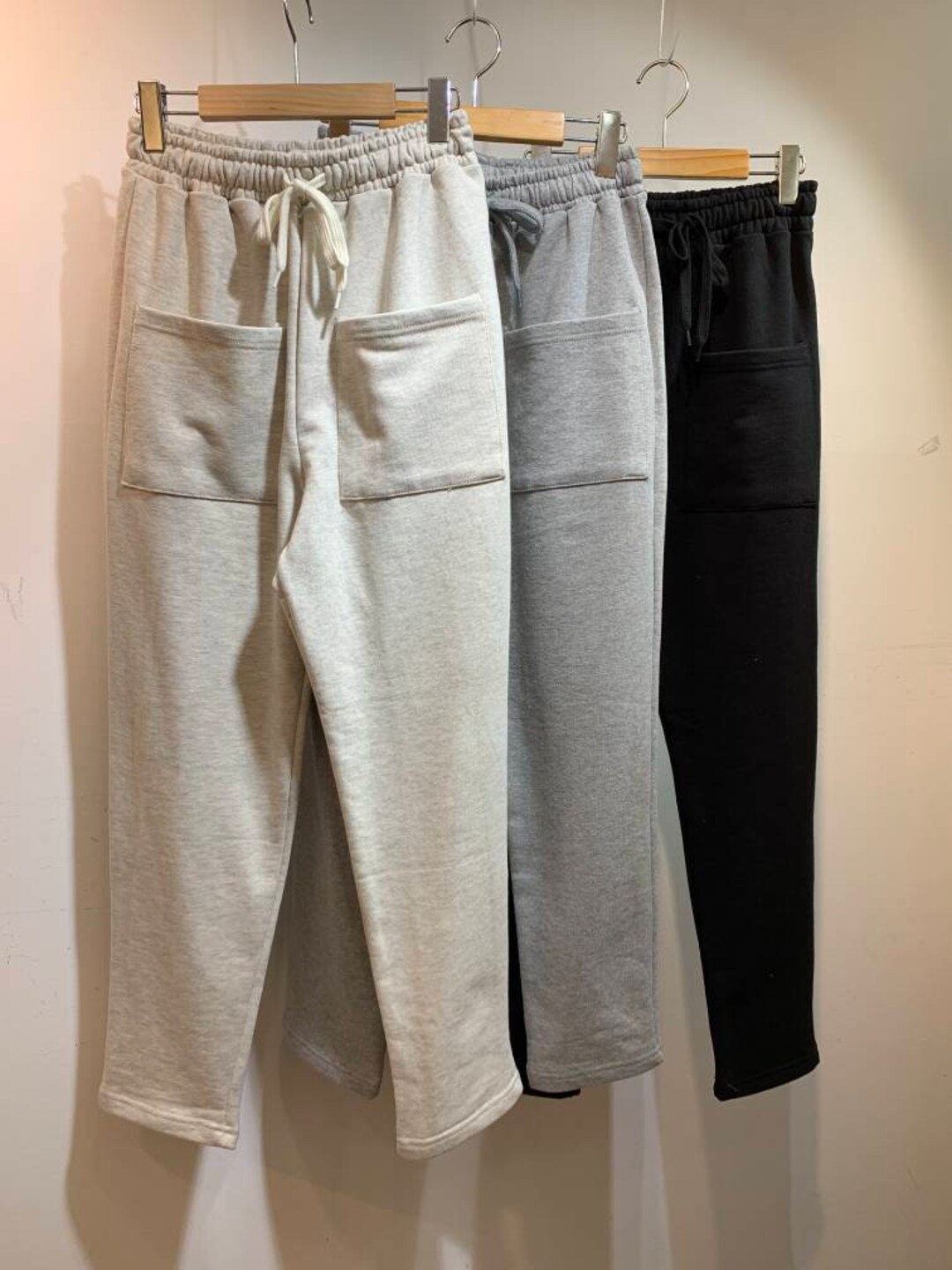 Women's Tapered Cotton Sweatpants With Front Big Pockets - Etsy