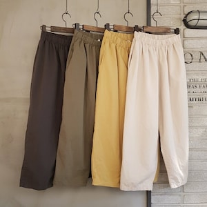 Women&#39;s Milano 100% Cotton Baggy Cropped Pants *Gray only available.