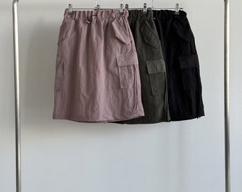 Women’s Cargo Cotton 100% Knee high Skirt