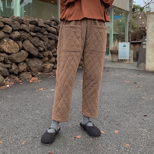 Quilted Padding Thermal Pants