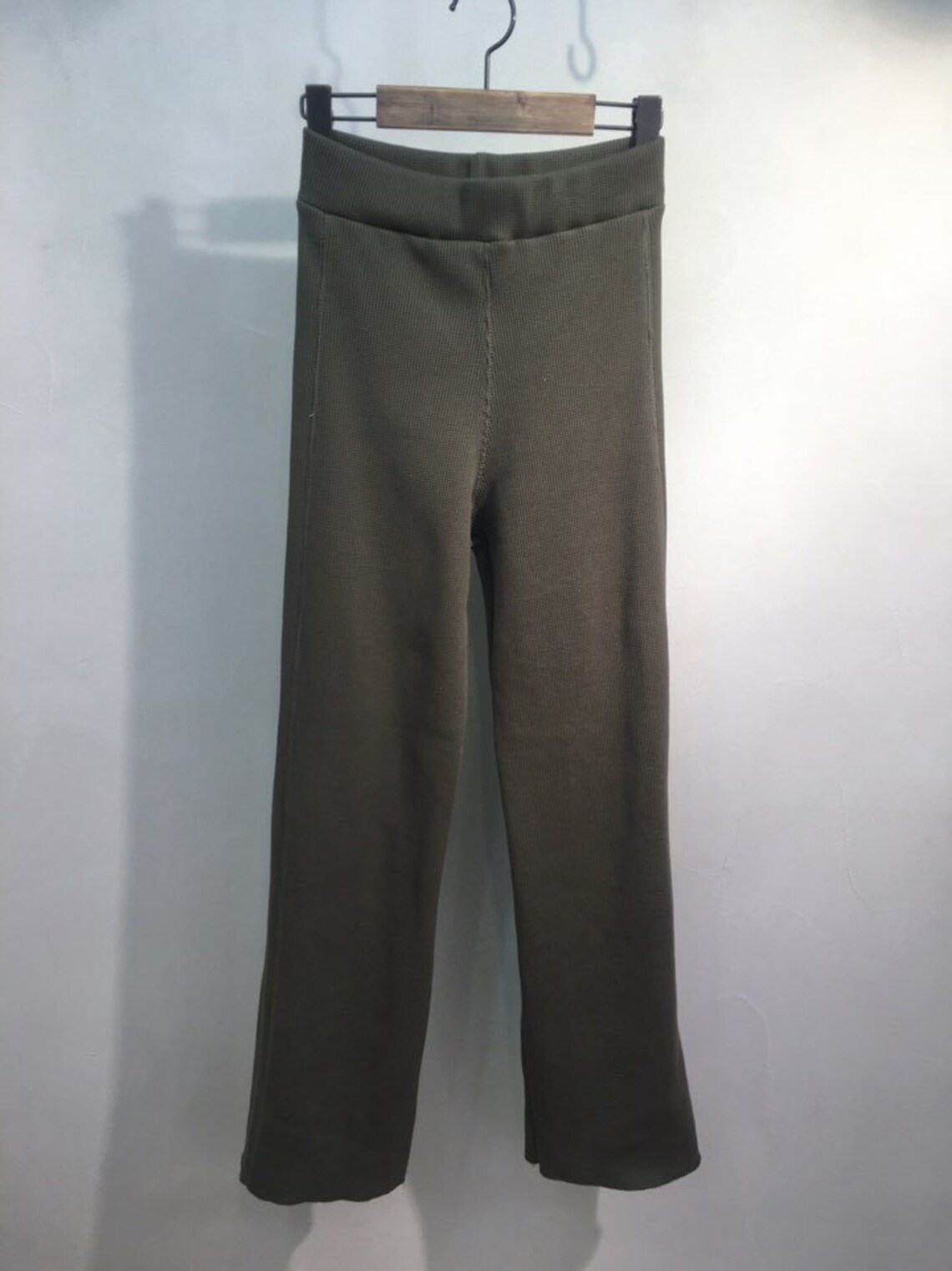 Kimberly C Waffle Tank and High Waist Flare Pants Set