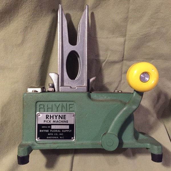Floral Steel Pick Machine Etsy