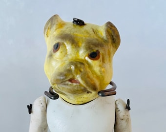 Limbach Antique Doll With Dog Head Rare