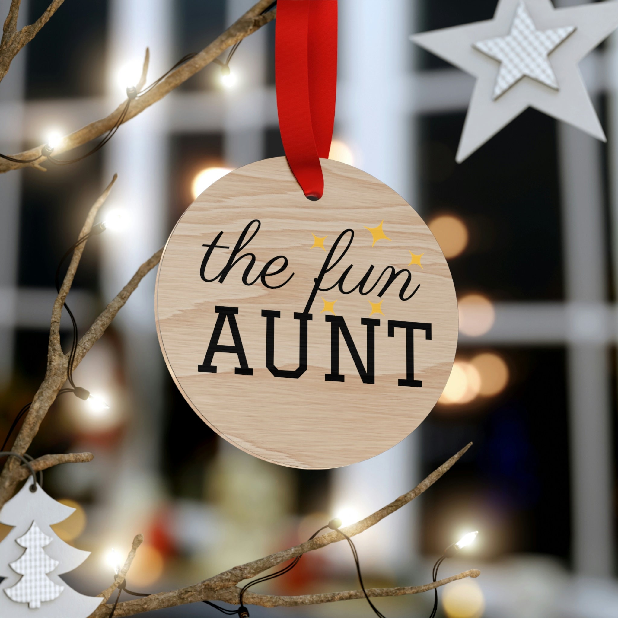 Best aunt christmas ornament Clearance