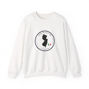 Jersey Shore Crewneck Sweatshirt, Italian Pride Apparel, Jersey Shore Gift for Holidays, Jersey Shore Shirt