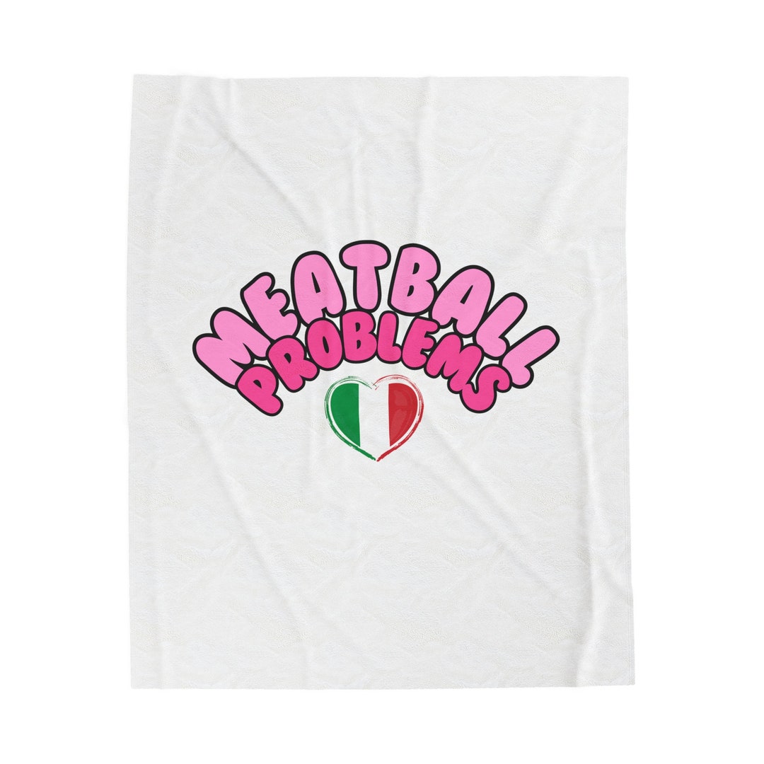 Meatball Velveteen Plush Blanket, Jersey Shore Blanket, Jersey Shore