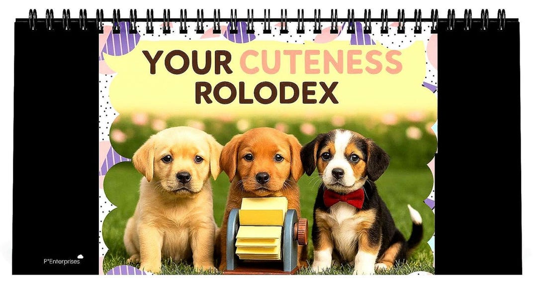 Book- Your Cuteness Roledex - Etsy