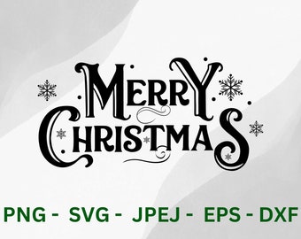 Merry Christmas Svg, Christmas Clipart, Christmas Saying Svg, Christmas Shirt Svg, Holiday Svg, Retro Christmas Png, Merry Christmas Png