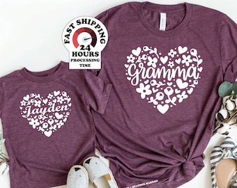Grandma And Me Matching T-shirt's, Grandma's My Bestie T-shirts, Matching Grandma And Me Shirts, More Colors, Great Gift Idea, Mother's Day
