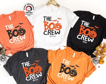 Boo Crew Custom Halloween Shirts, The Boo Crew Shirts, Trick or Treat Shirt, Matching Family Halloween Outfits, Girl's Boy's Halloween Shirt