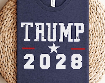 Trump 2028 MAGA Shirt, Donald Trump political shirt, Make America Great Again, 2028 USA Election Campaign, Republican Gift