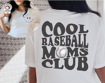 Cool Baseball Moms Club, Game Day Baseball shirt, Cute Baseball shirt, Baseball Mom Life T-shirt