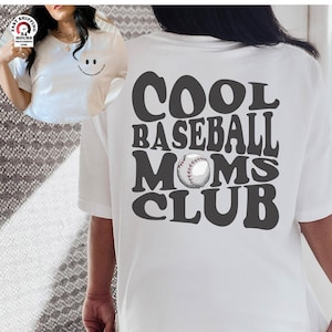 Cool Baseball Moms Club, Game Day Baseball shirt, Cute Baseball shirt, Baseball Mom Life T-shirt