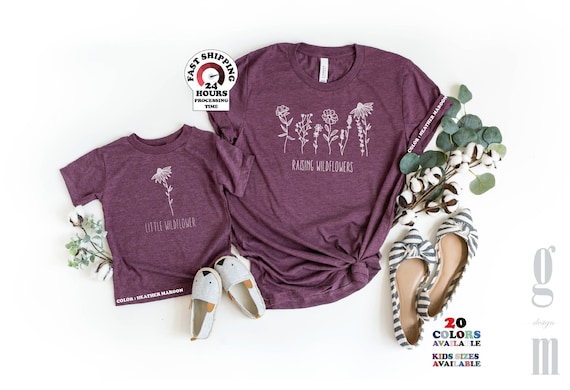 Raising flowers Little flowers Shirt, Graphic Shirt, Funny Shirt, Cool T-Shirt, Gift for Mama, Plus size,4xl,5xl