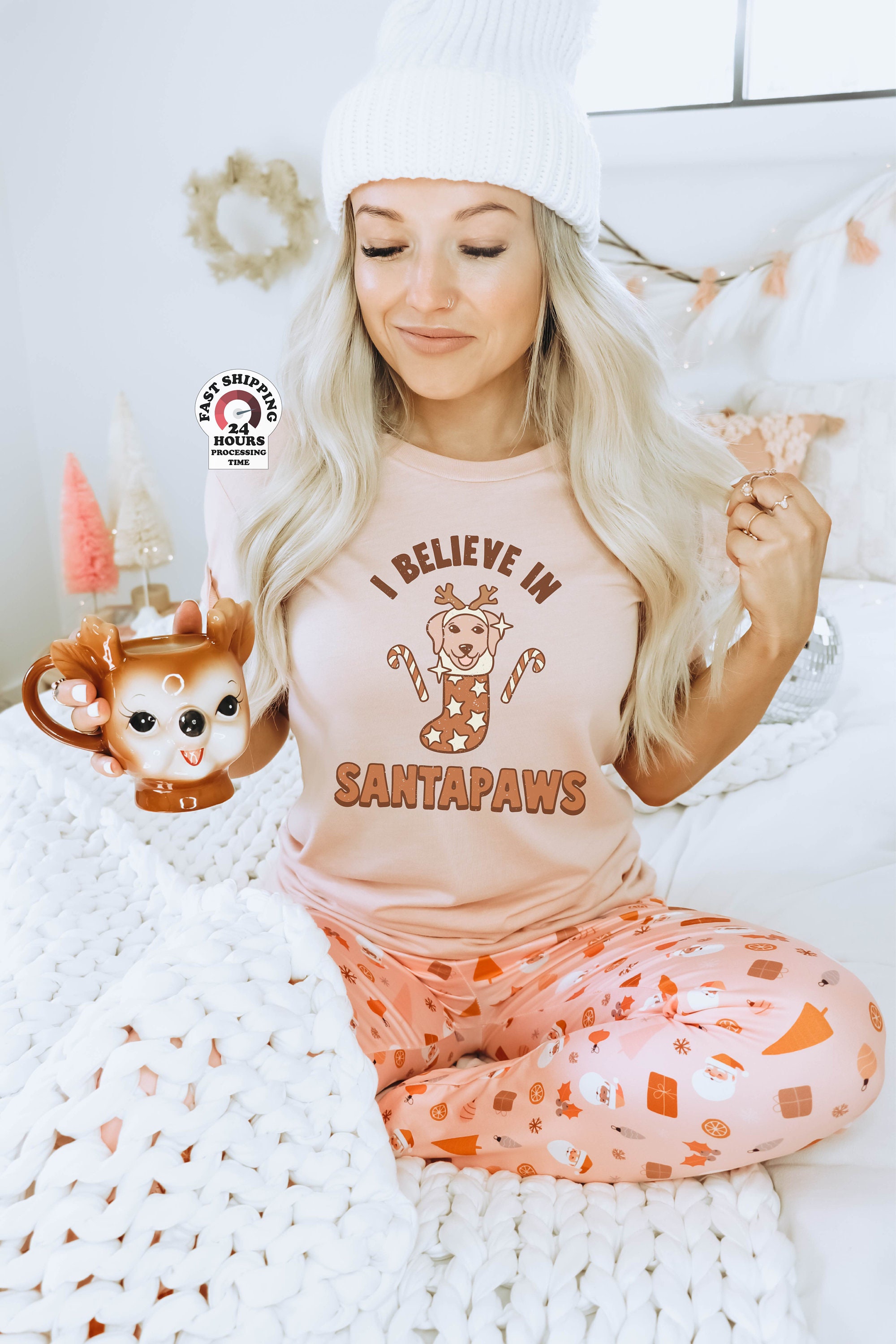 I Believe in Santa Paws Shirt Dog Shirt Christmas Dog T shirt Etsy